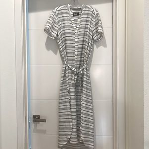 Reformation Blue Striped Dress
